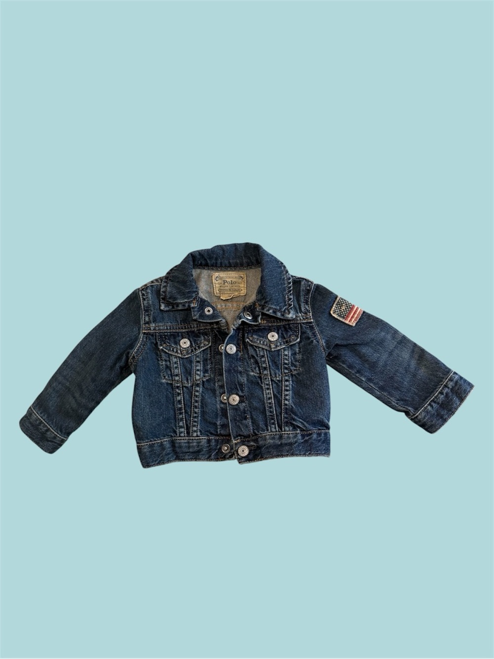 Ralph Lauren Blue Denim baby Trucker Jacket - Navy
